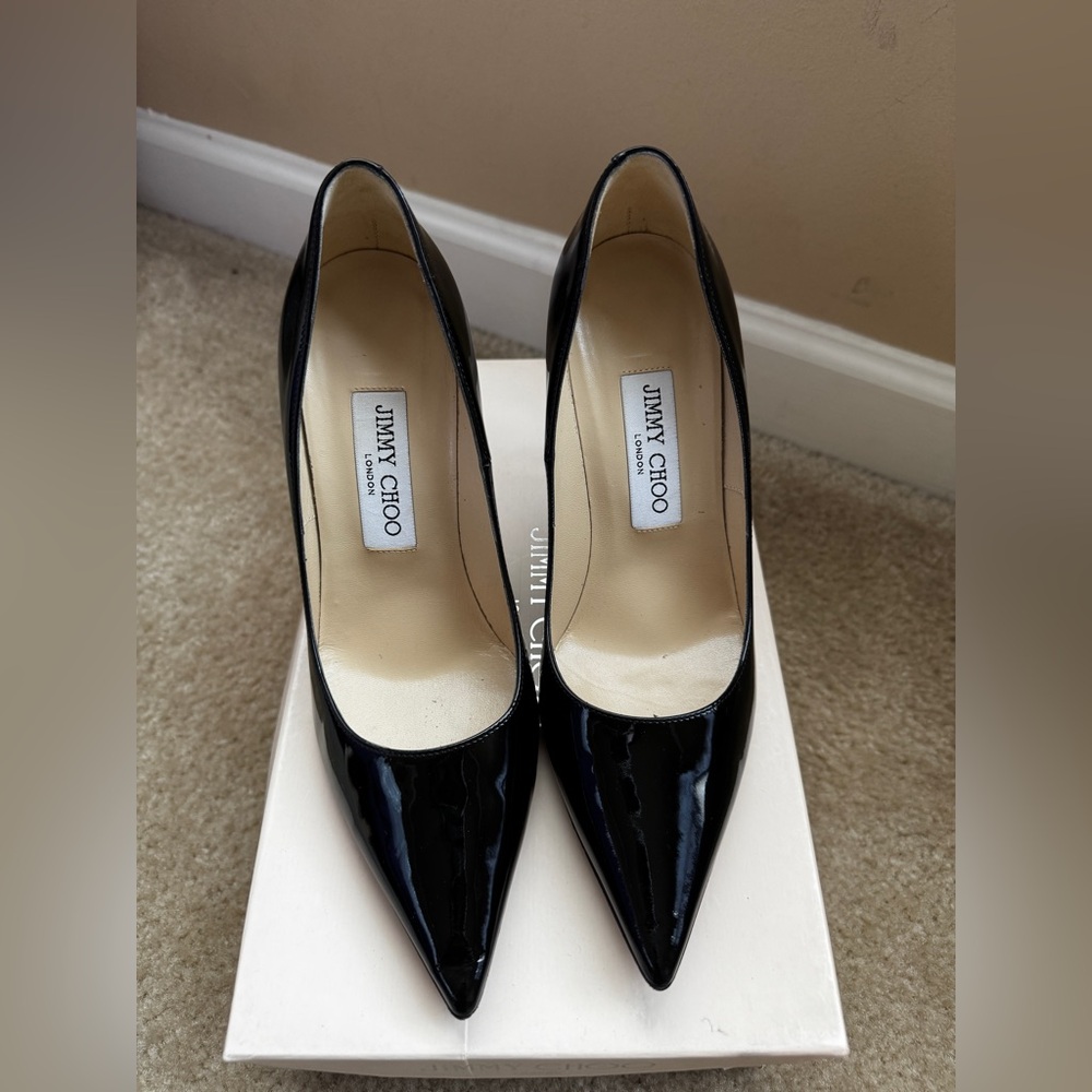 Jimmy Choo Glossy Black Heels